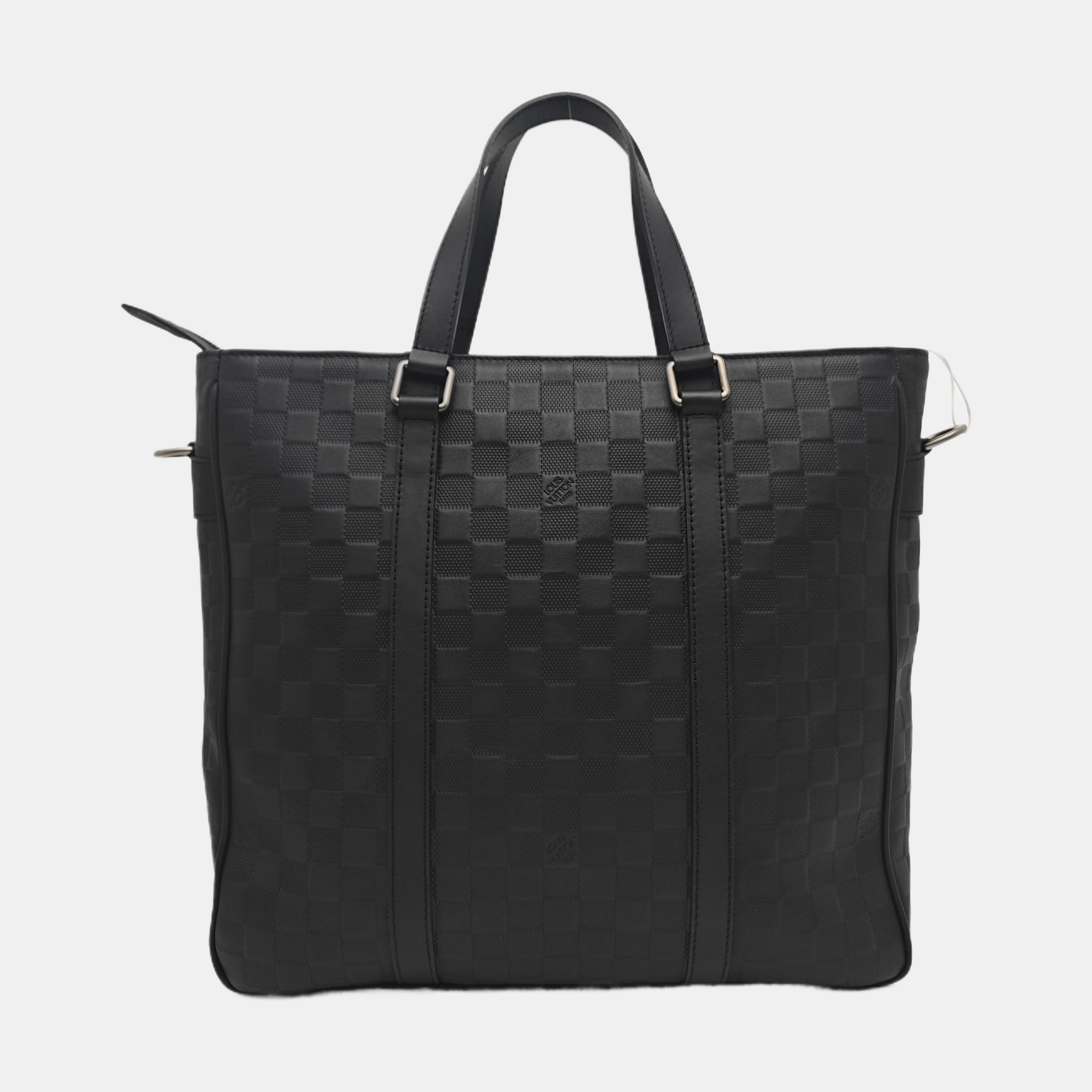 TADAO PM Damier Graphite Calfskin Black