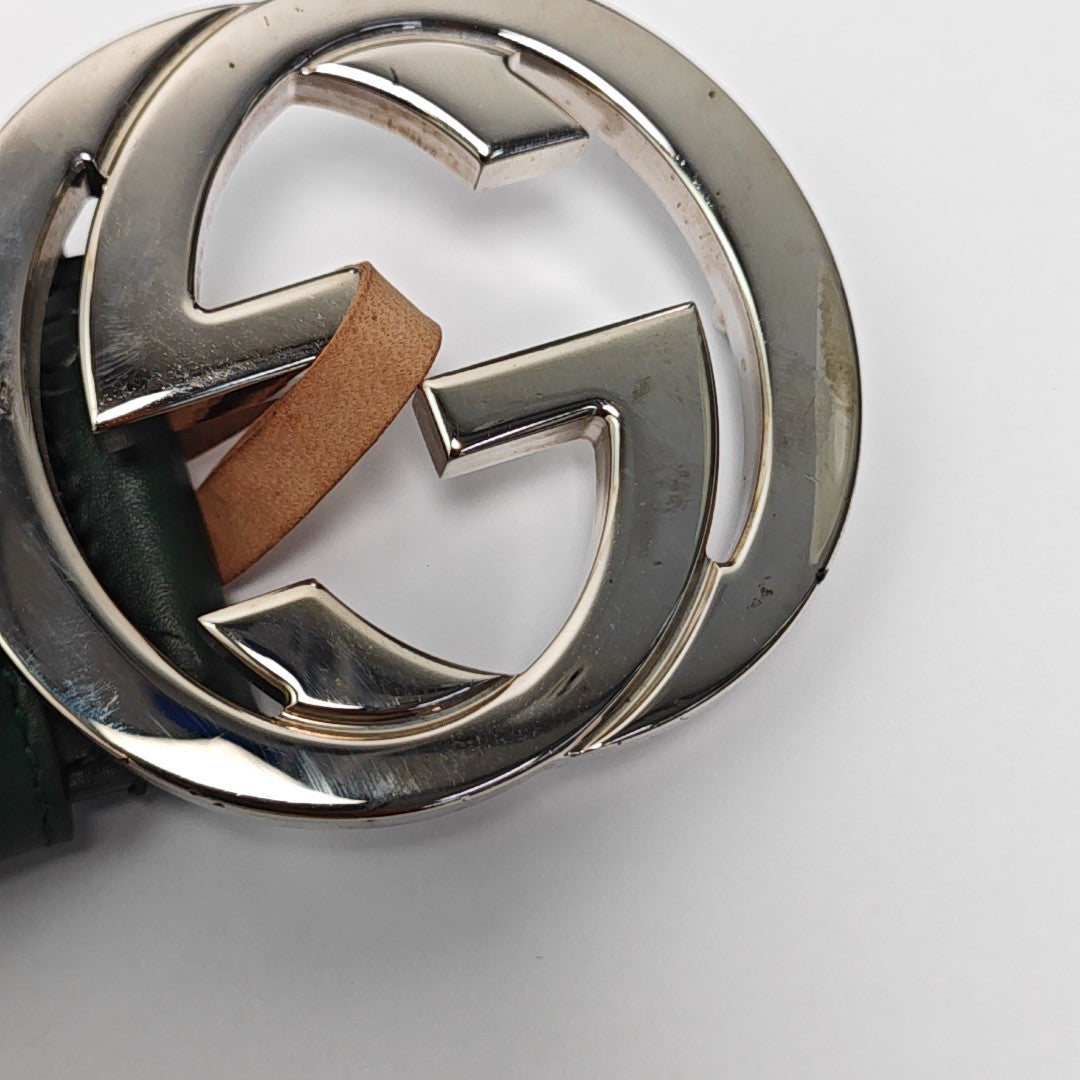 Leather Belt Green