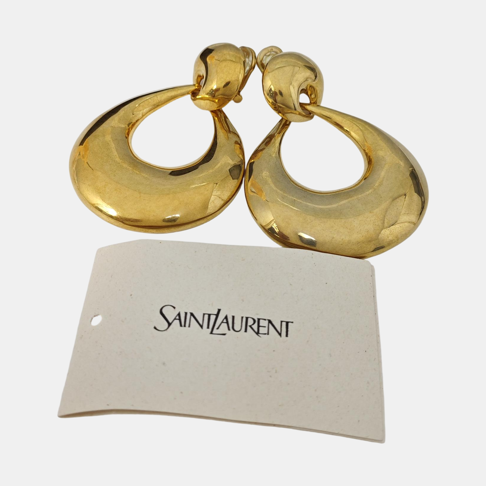 Metal Gold Clip On Earrings