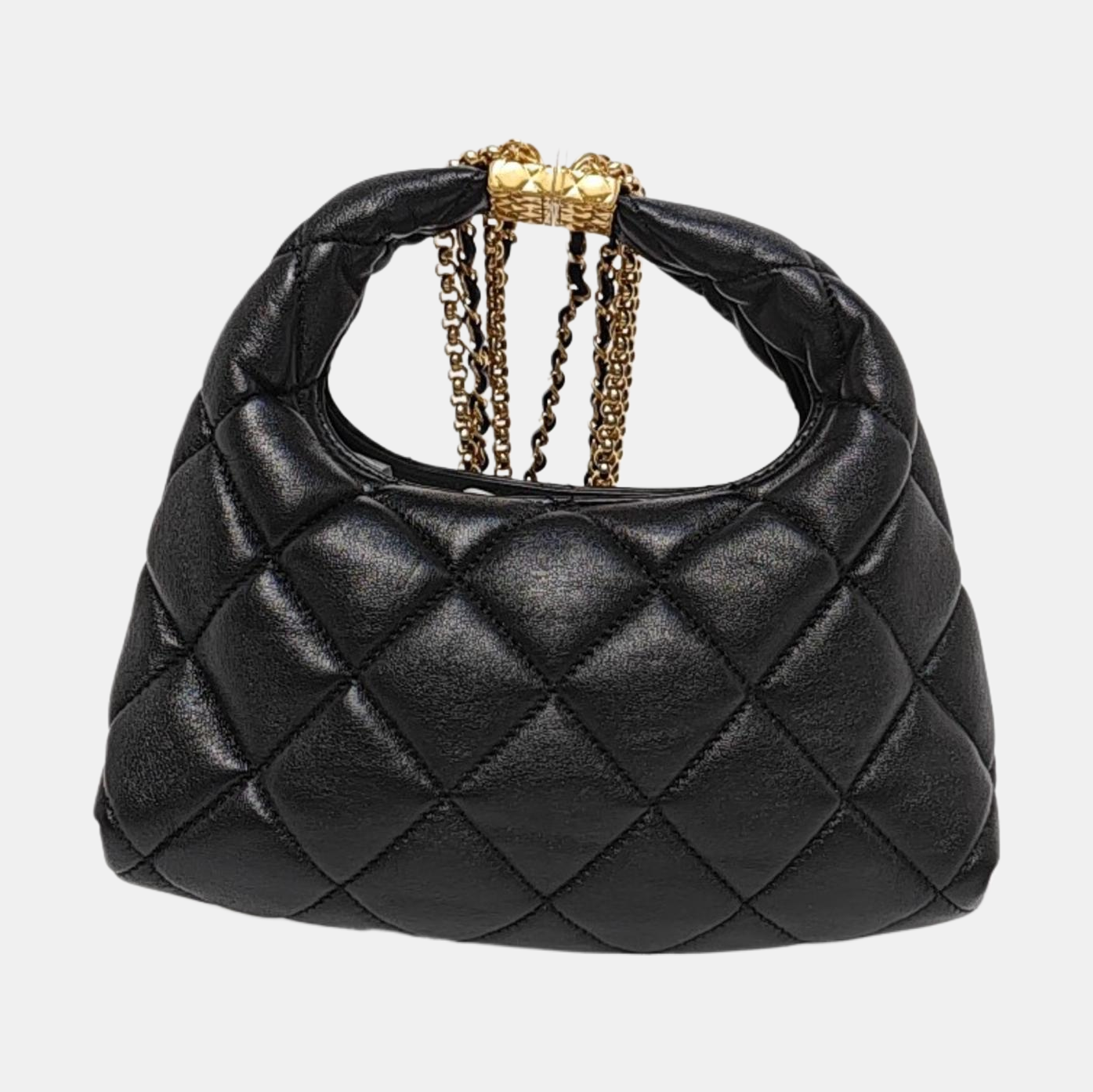 24A Quilted Lambskin Black
