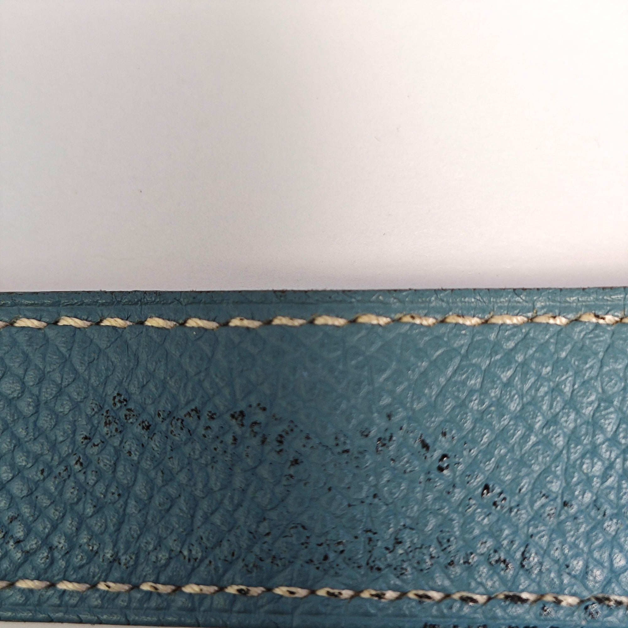 Leather Belt Blue