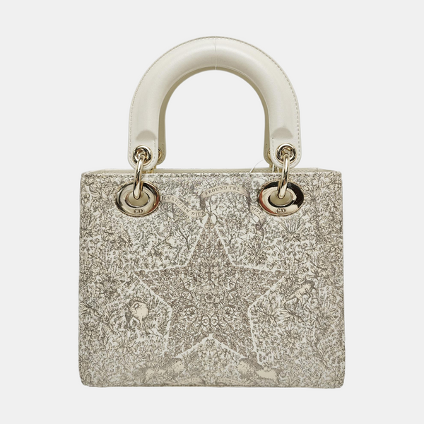 Lady Dior Small Calfskin Gold
