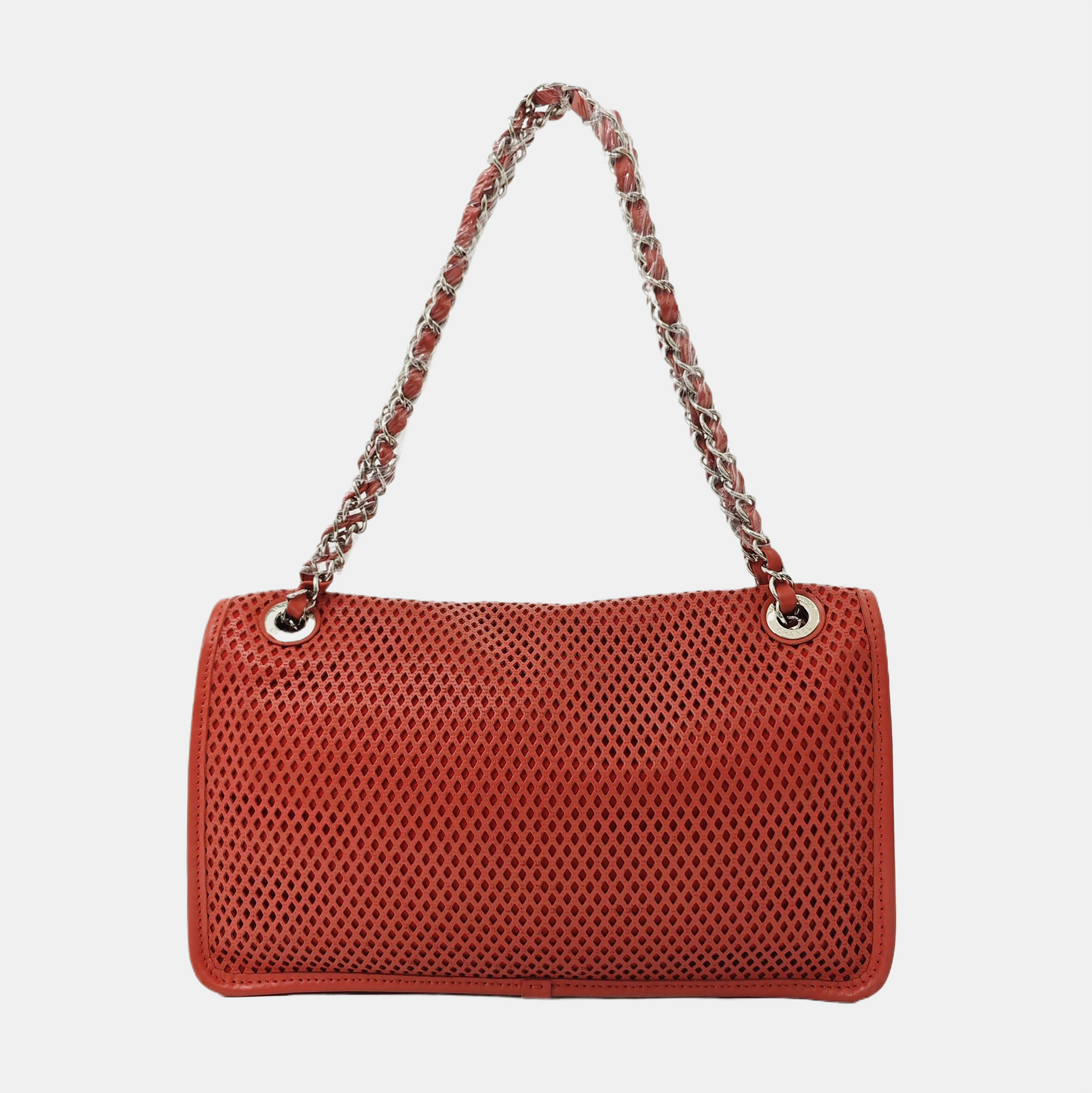 Lambskin Shoulder Bag Red