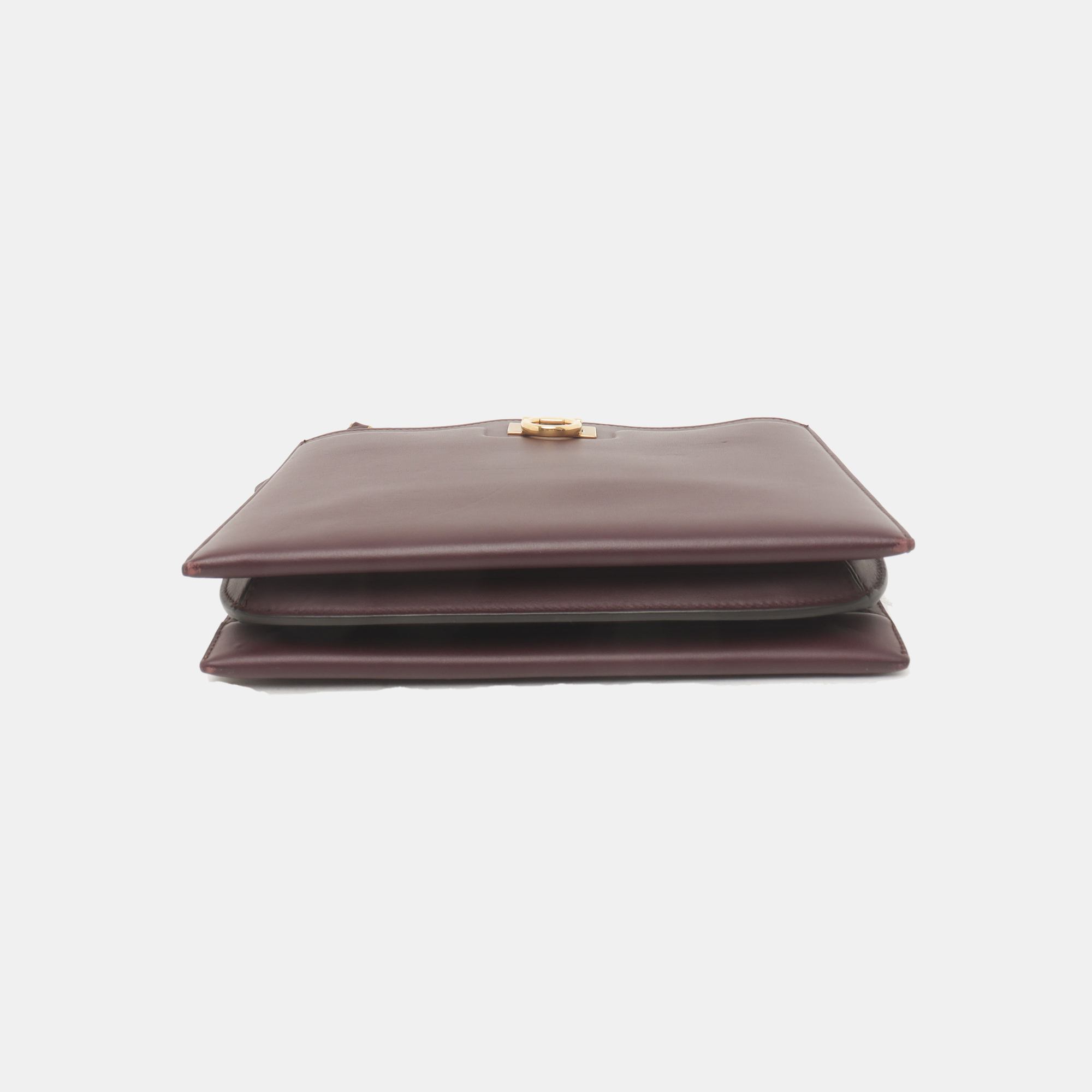 Authenticated pre-owned  Gancini Calfskin Burgundy - Shoulder Bag at Looply