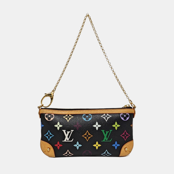 LV × TM VINTAGE MILLA Monogram Coated Canvas Black