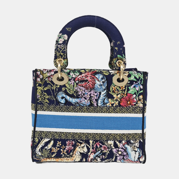 Lady D-Lite Medium Canvas Blue