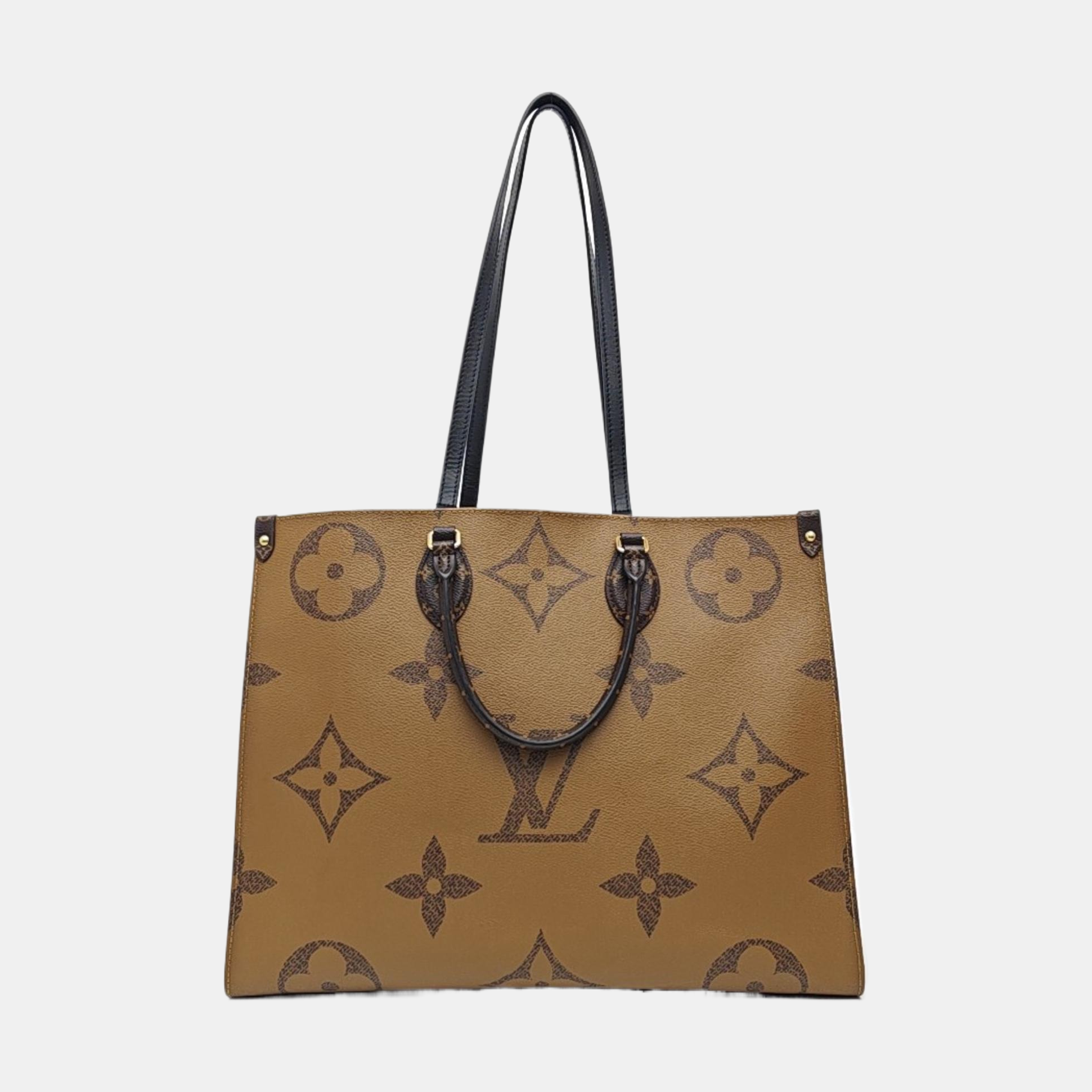 ONTHEGO GM Monogram Coated Canvas Brown