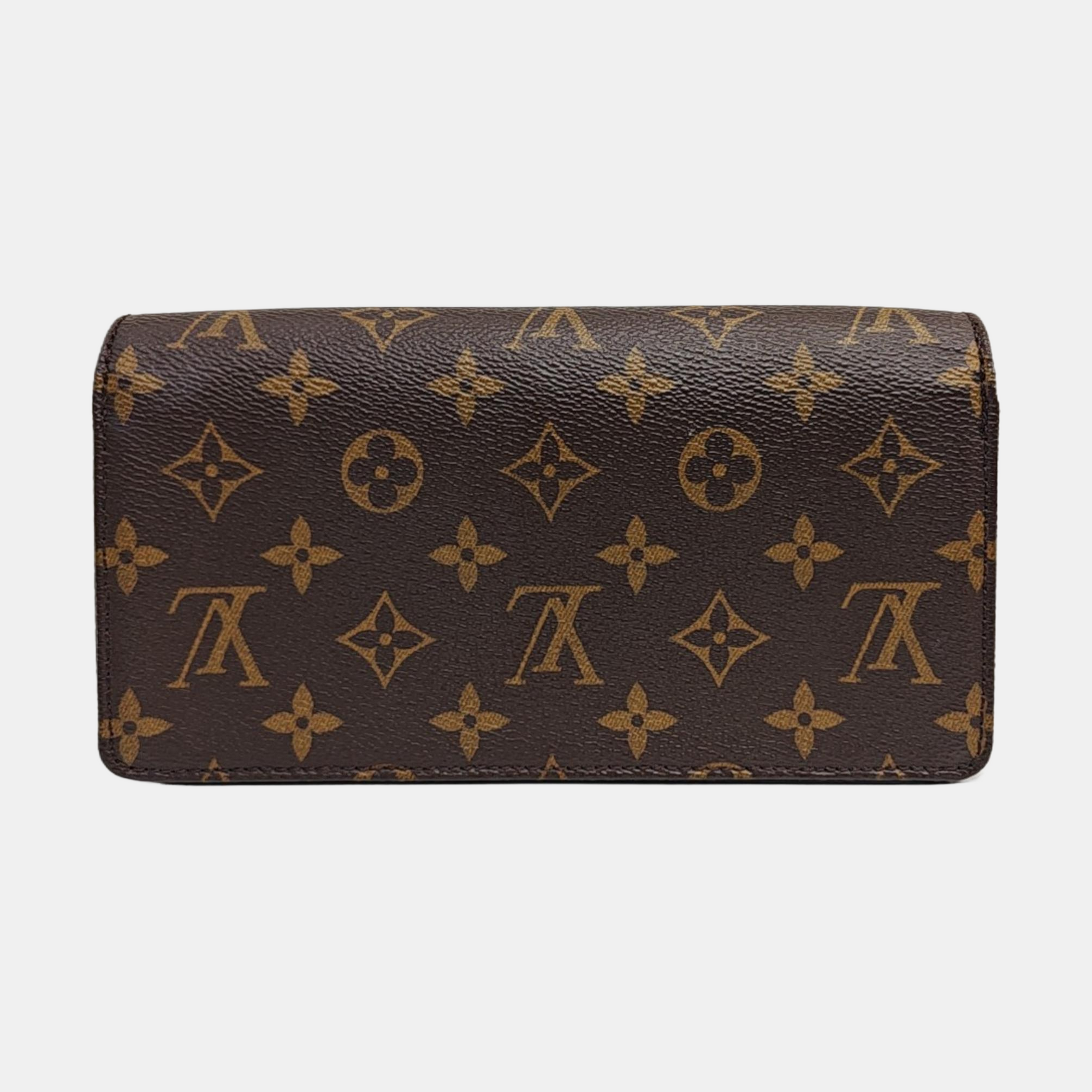 Lily Monogram Coated Canvas Brown