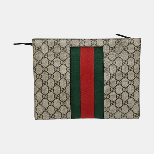 GG Supreme Monogram Coated Canvas Black