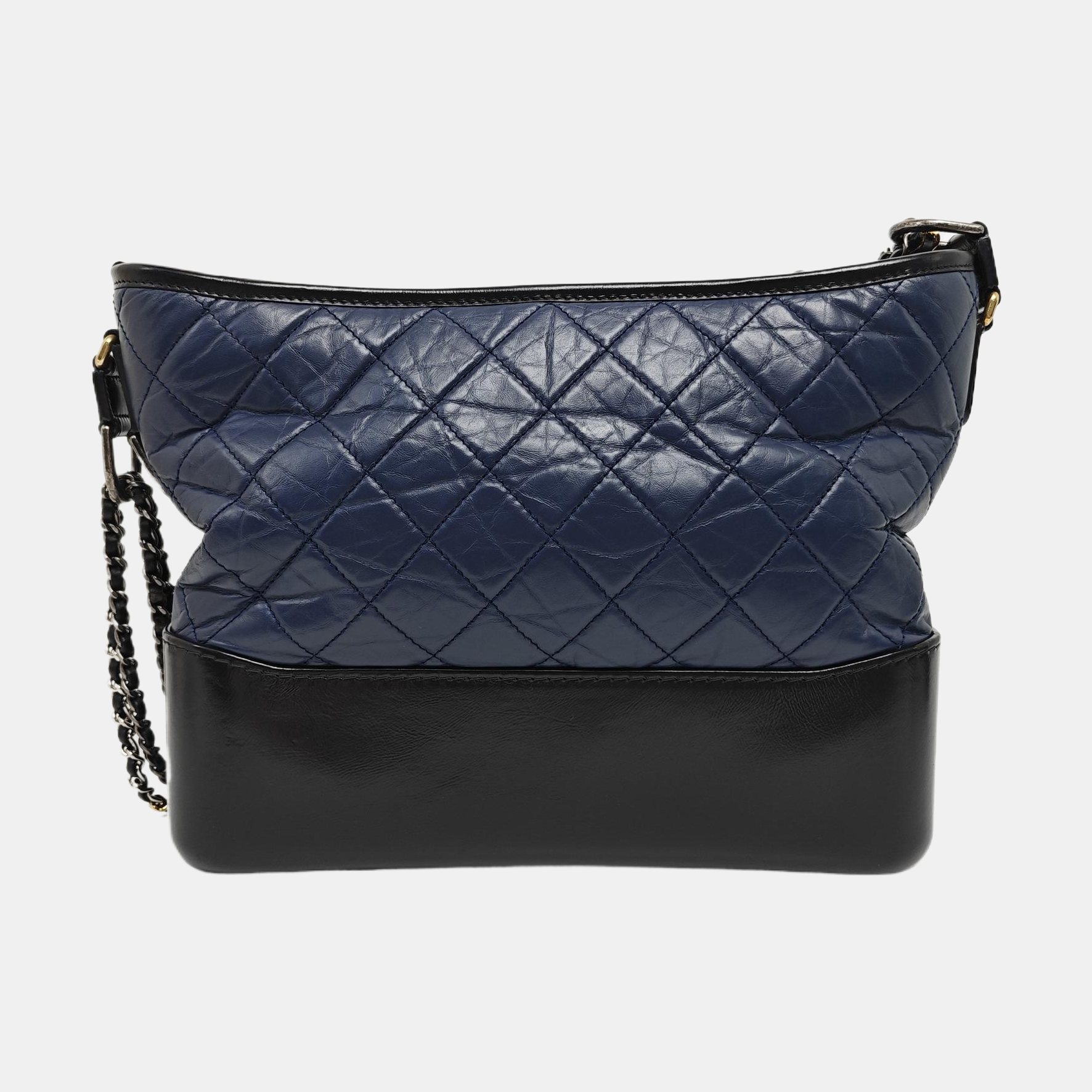 GABRIELLE Medium Quilted Calfskin Blue