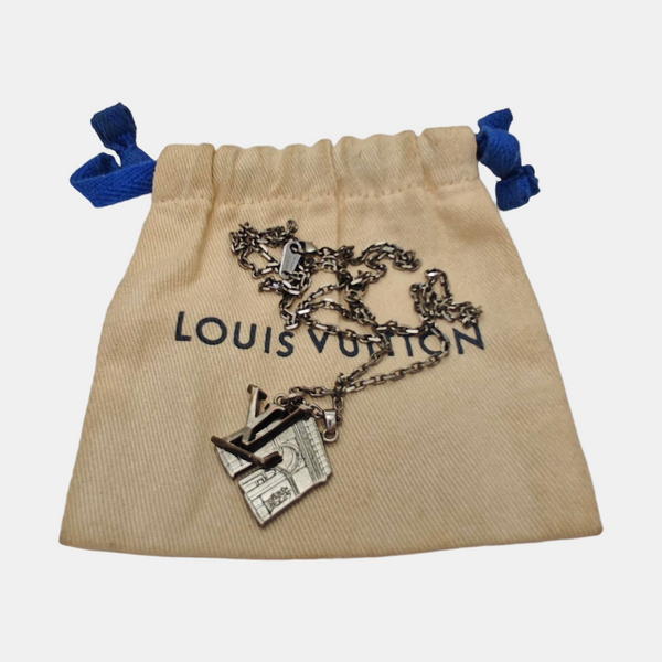 LV ARC Metal Silver Necklace