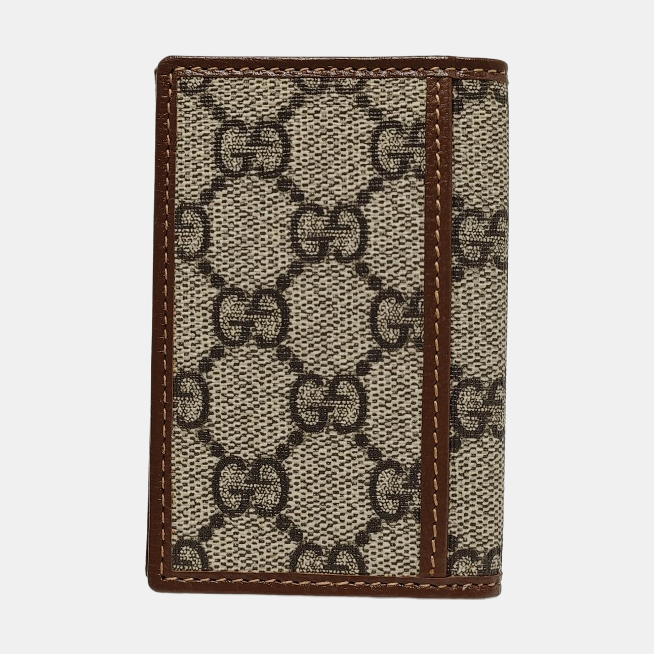 Retro Monogram Coated Canvas Black Card Holder