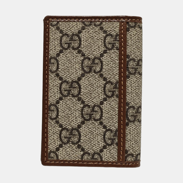 Retro Monogram Coated Canvas Black Card Holder