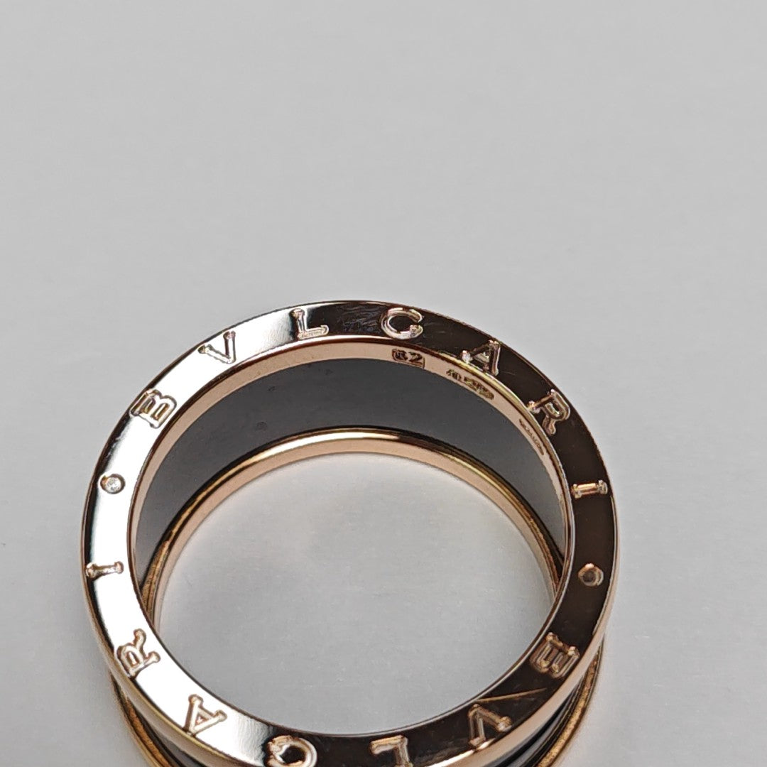 B.ZERO1 18k Rose Gold Ring EU 62