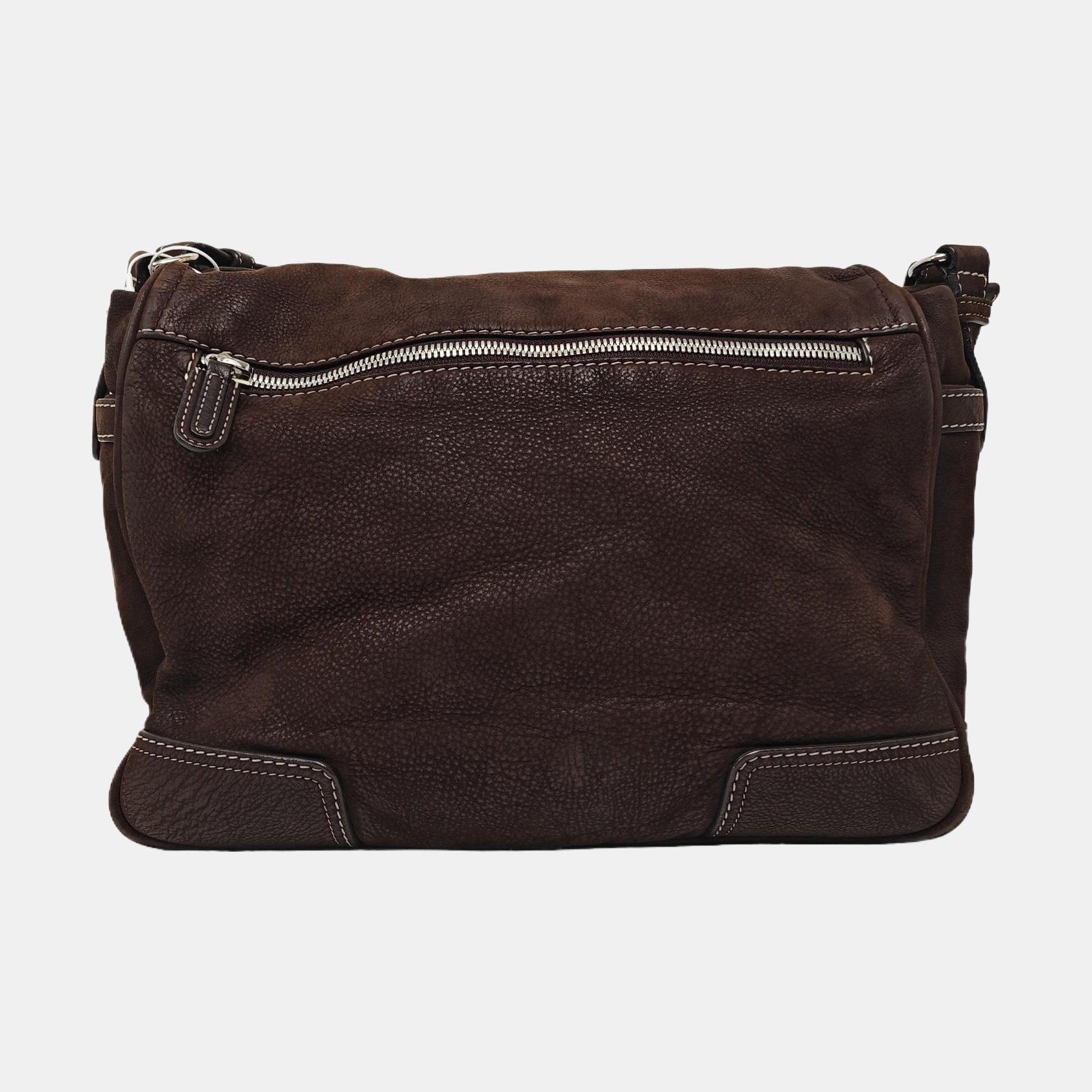 Calfskin Shoulder Bag Brown