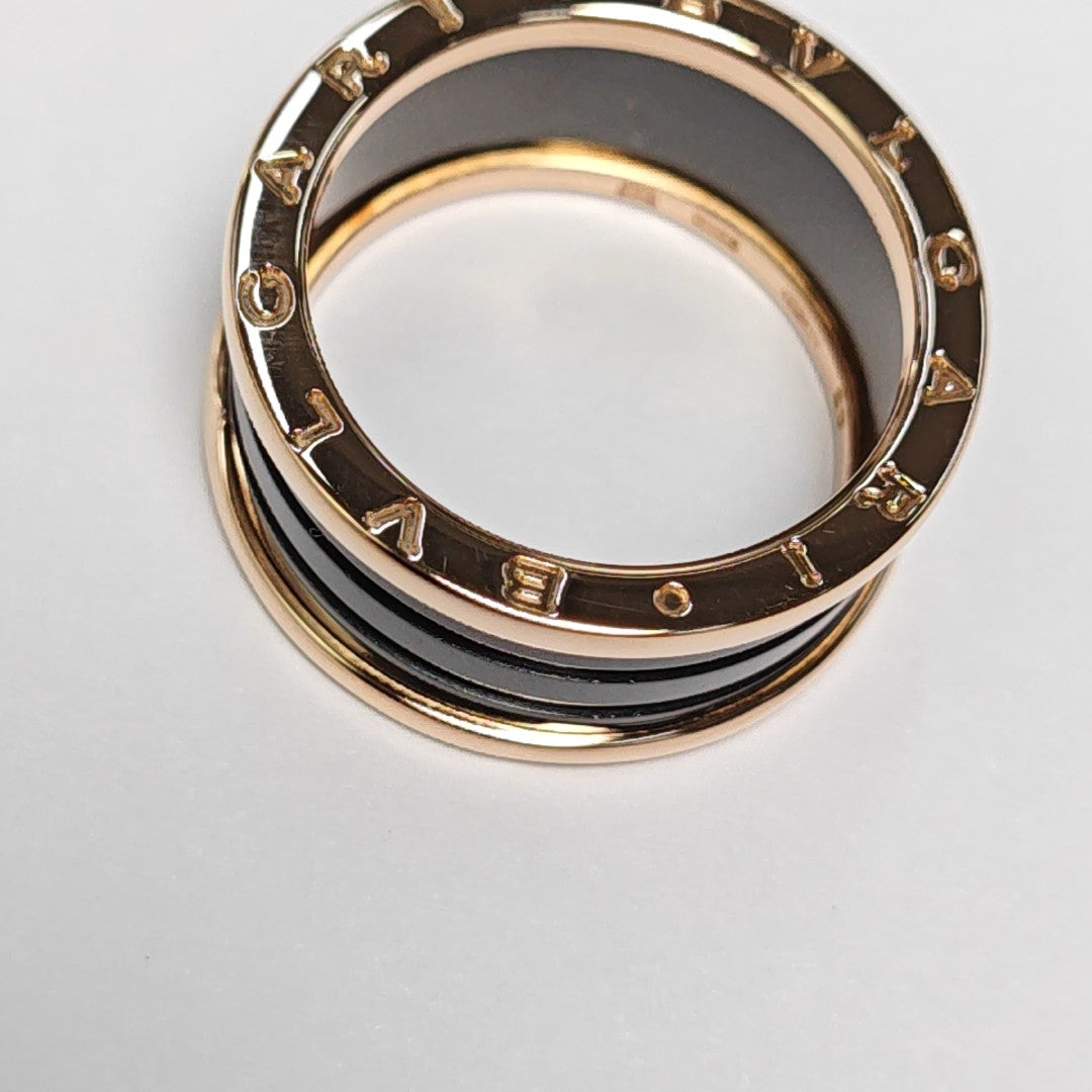 B.ZERO1 18k Rose Gold Ring EU 63