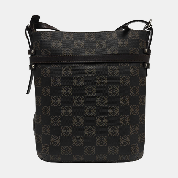 Anagram Monogram Coated Canvas Brown