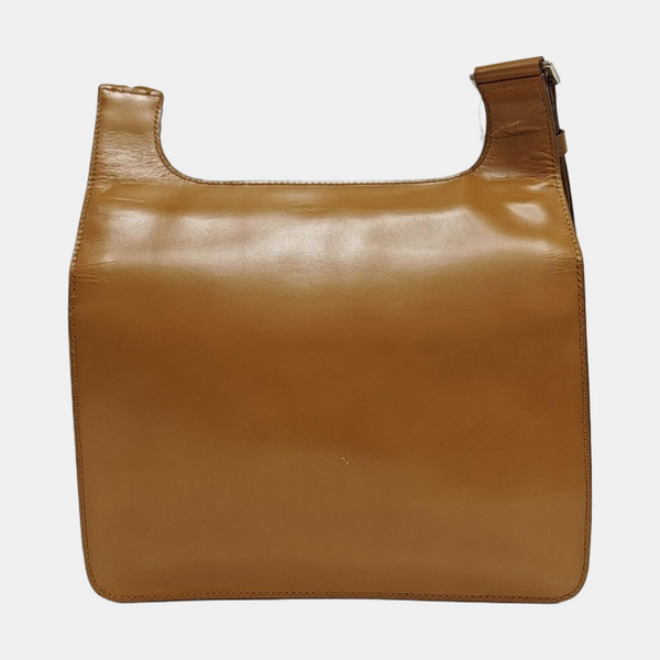 Calfskin Shoulder Bag Brown