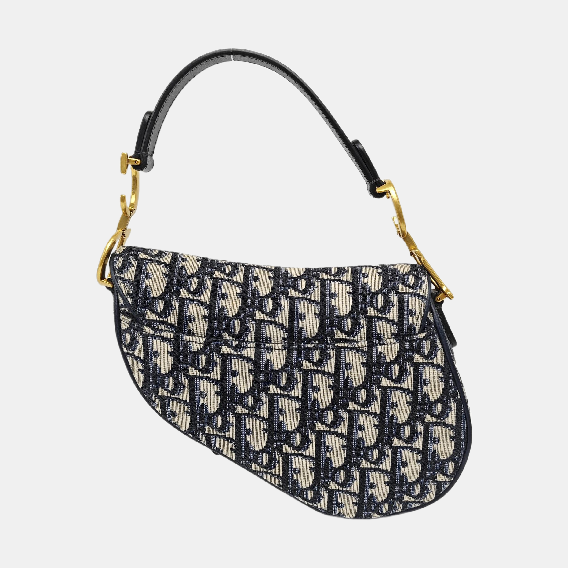 Saddle Mini Oblique Canvas Blue