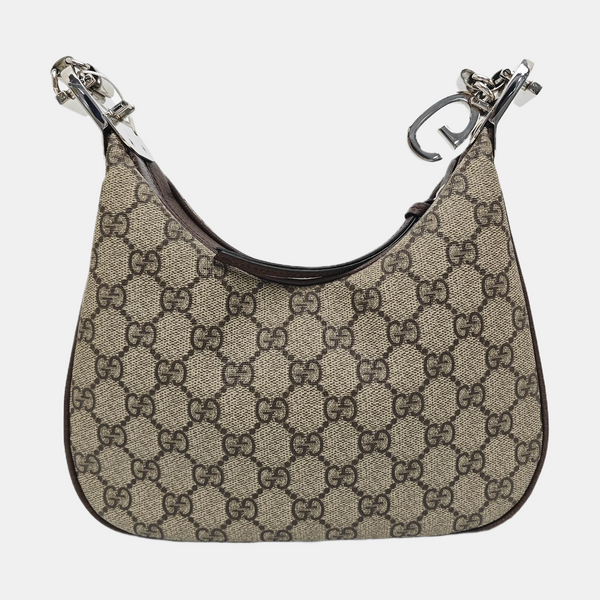 Monogram Coated Canvas Shoulder Bag Beige