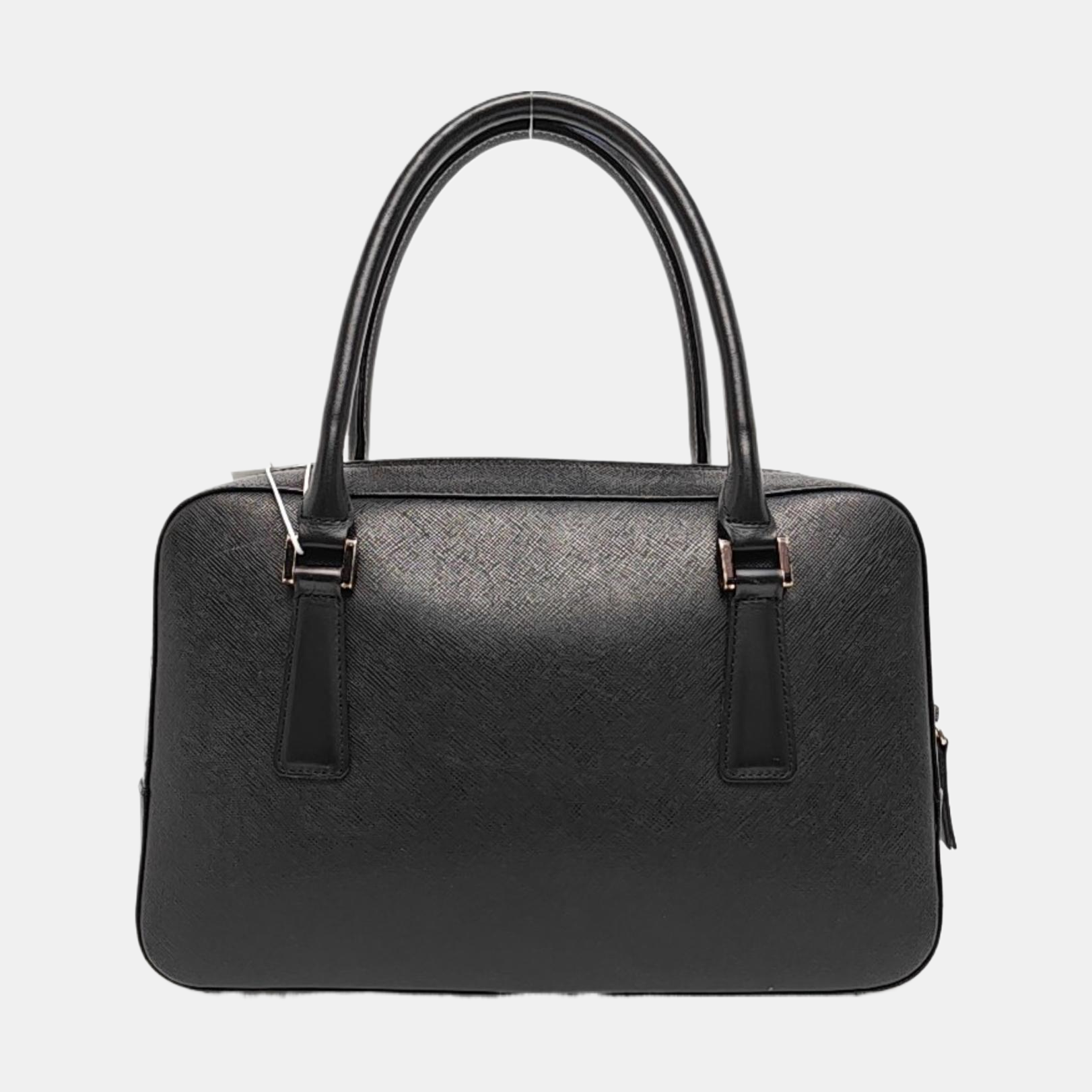 Calfskin Top Handle Bag Black