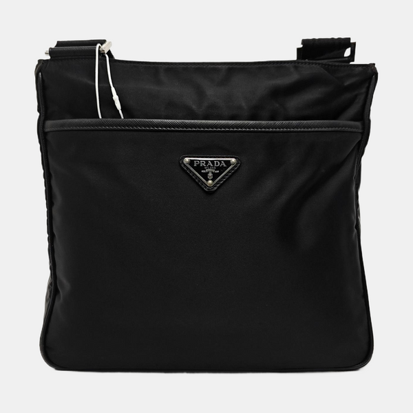 Nylon Shoulder Bag Black