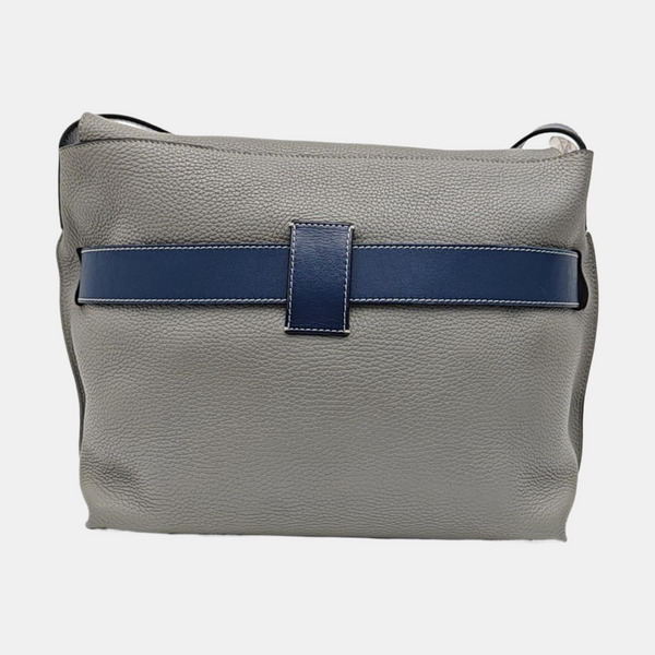 Calfskin Shoulder Bag Gray