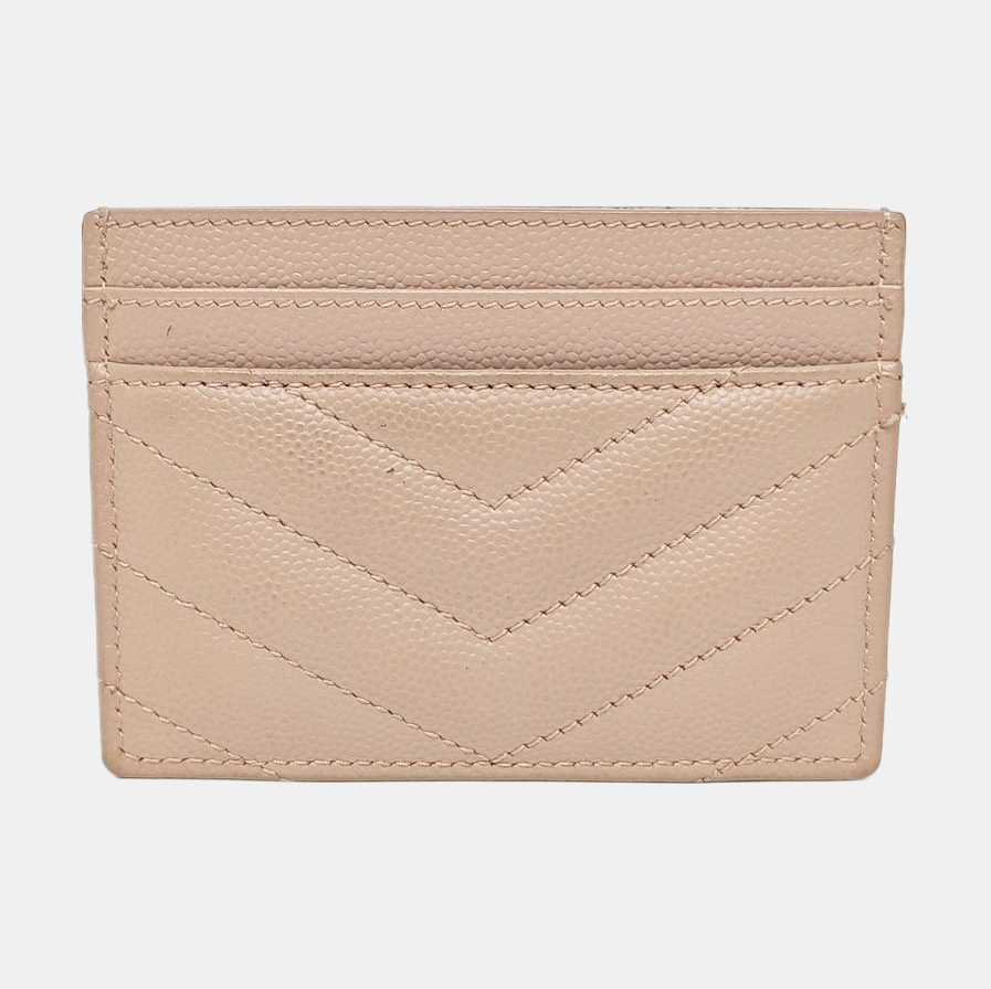 MONOGRAM Calfskin Pink Card Holder