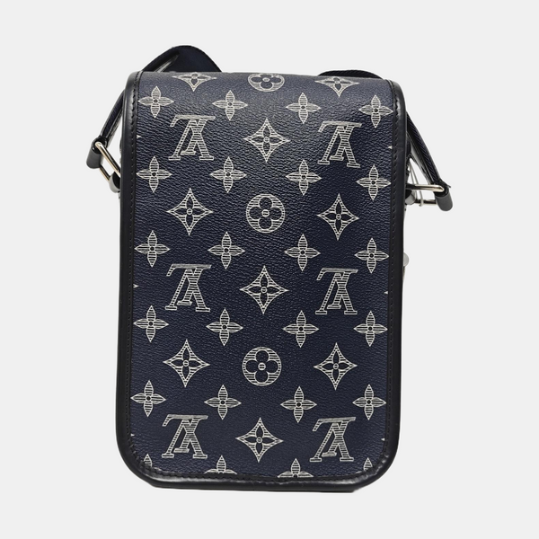 CHAPMAN SAVANE BB Monogram Coated Canvas Blue