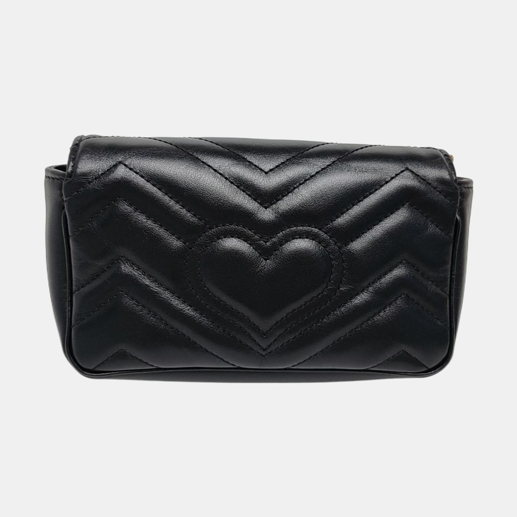 GG Marmont Mini Quilted Calfskin Black