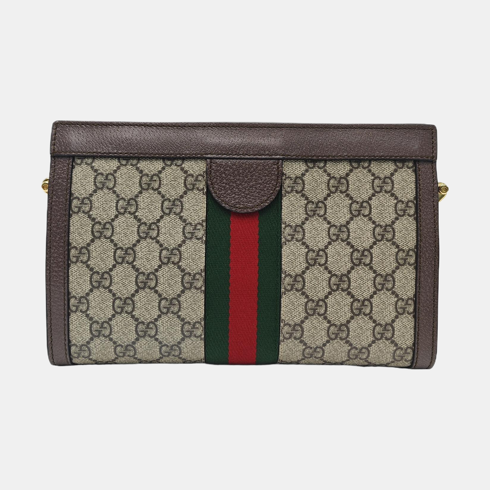 Ophidia Small Monogram Coated Canvas Beige