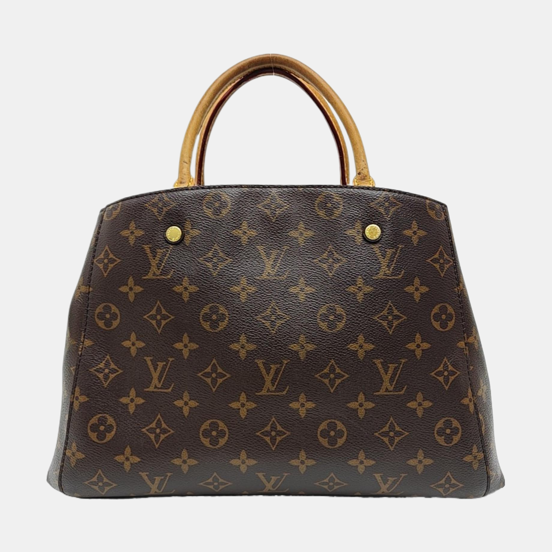 MONTAIGNE Monogram Coated Canvas Brown