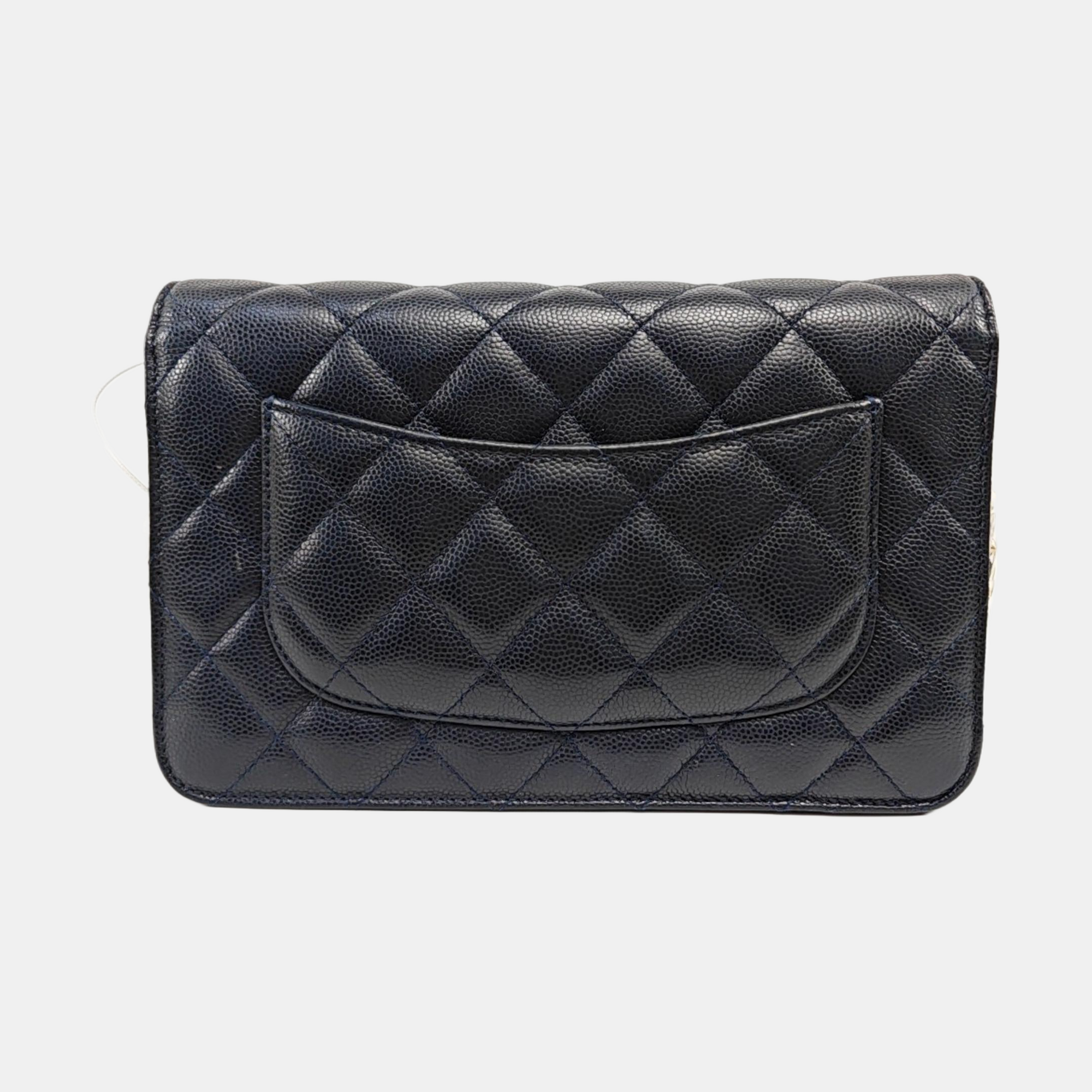 WOC Quilted Grained Calfskin Black
