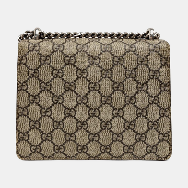 Dionysus Mini Monogram Coated Canvas Beige