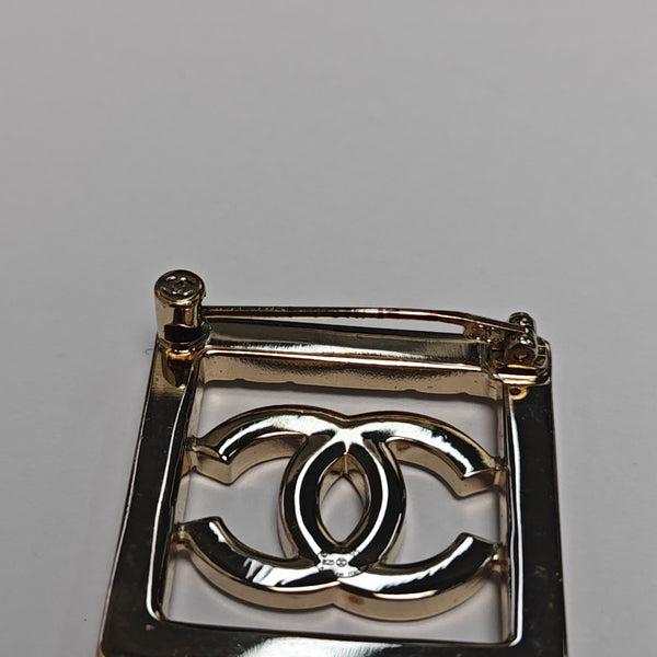 Metal Gold Brooch