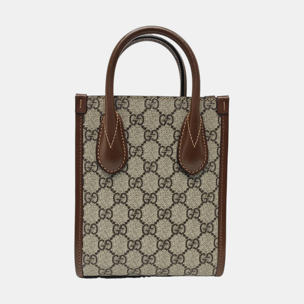 Retro Mini Monogram Coated Canvas Beige