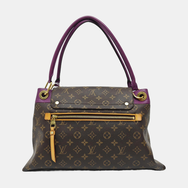 OLYMPE Monogram Coated Canvas Brown