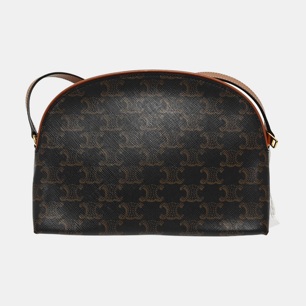 Authenticated pre-owned  TRIOMPHE Coated Canvas Black - Shoulder Bag at Looply