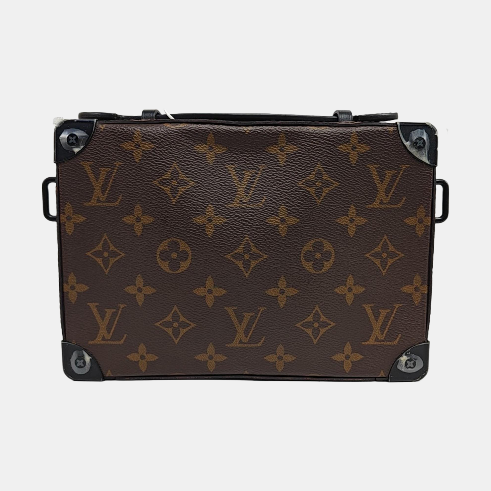 SOFT TRUNK Monogram Coated Canvas Brown