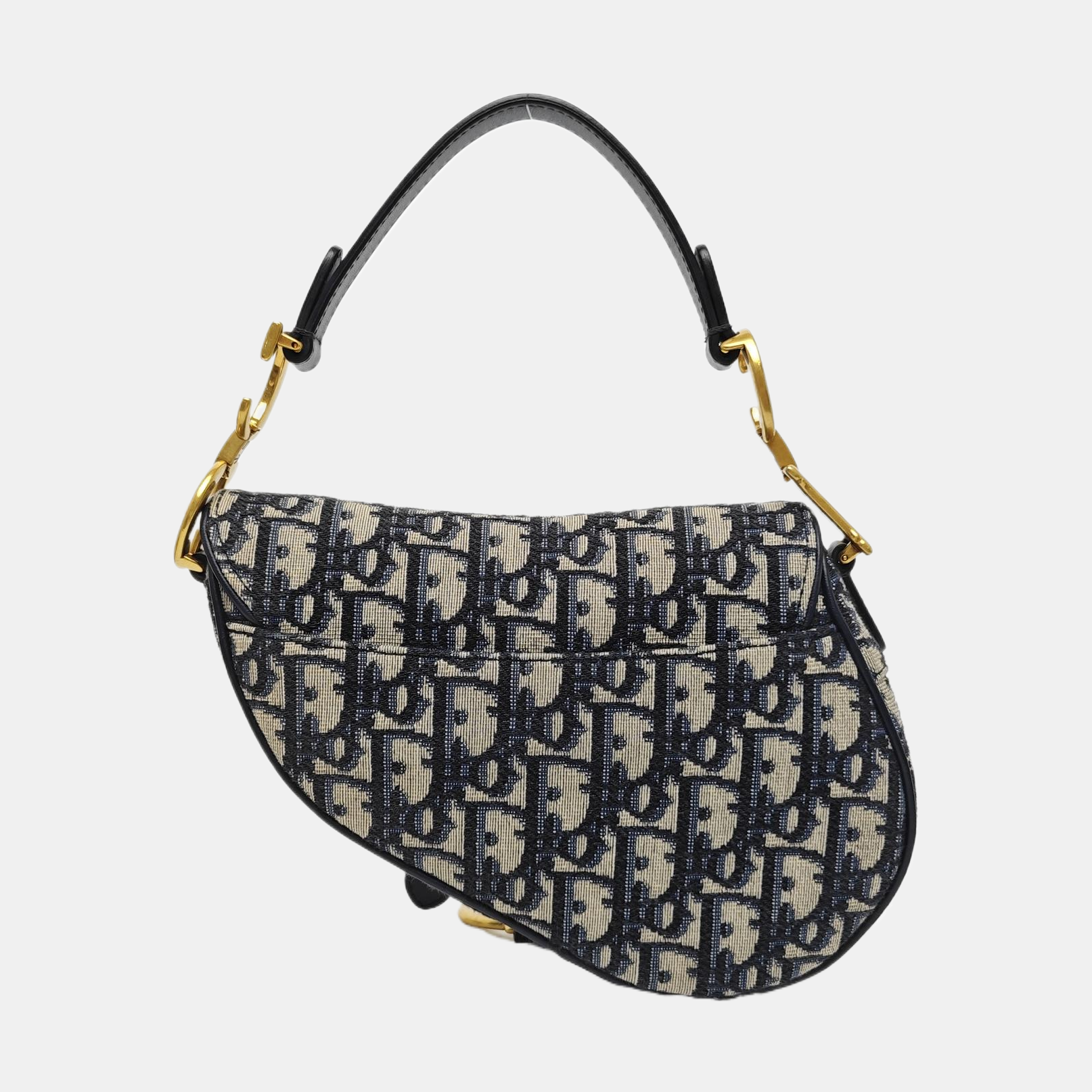 Saddle Mini Oblique Canvas Blue