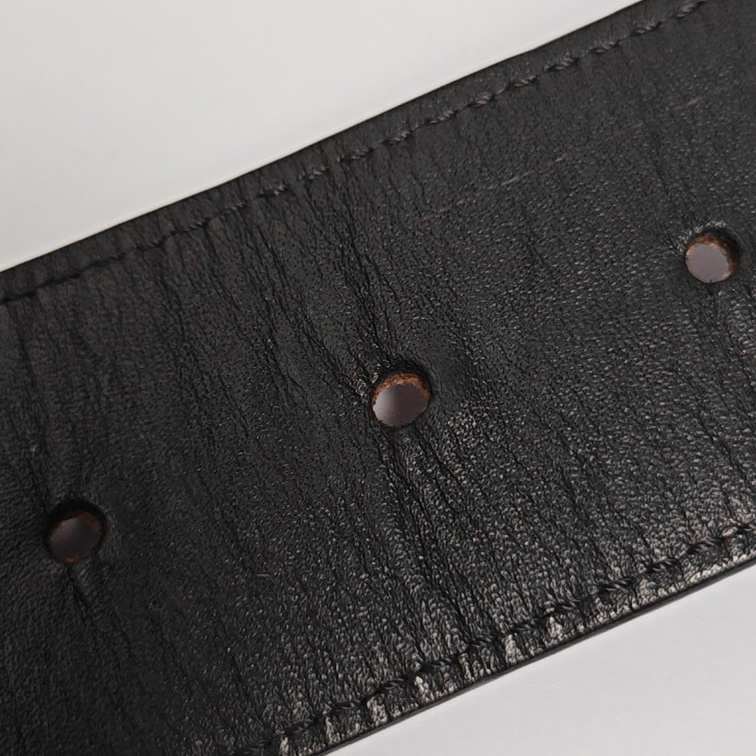 Coated Canvas Belt Brown