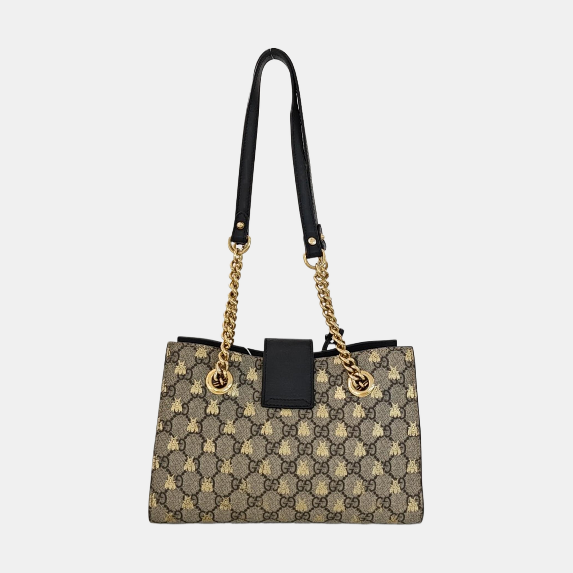 Padlock Small Monogram Coated Canvas Beige