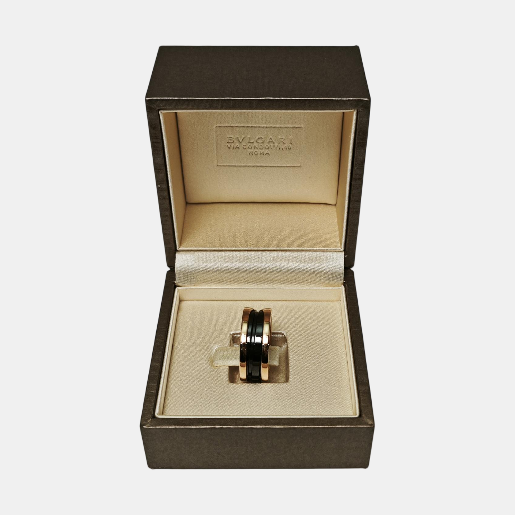 B.ZERO1 18k Rose Gold Ring EU 52