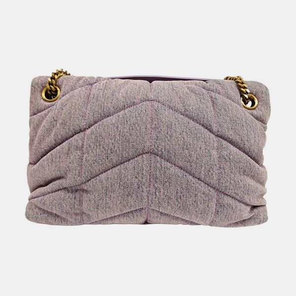 PUFFER Small Quilted Canvas Purple