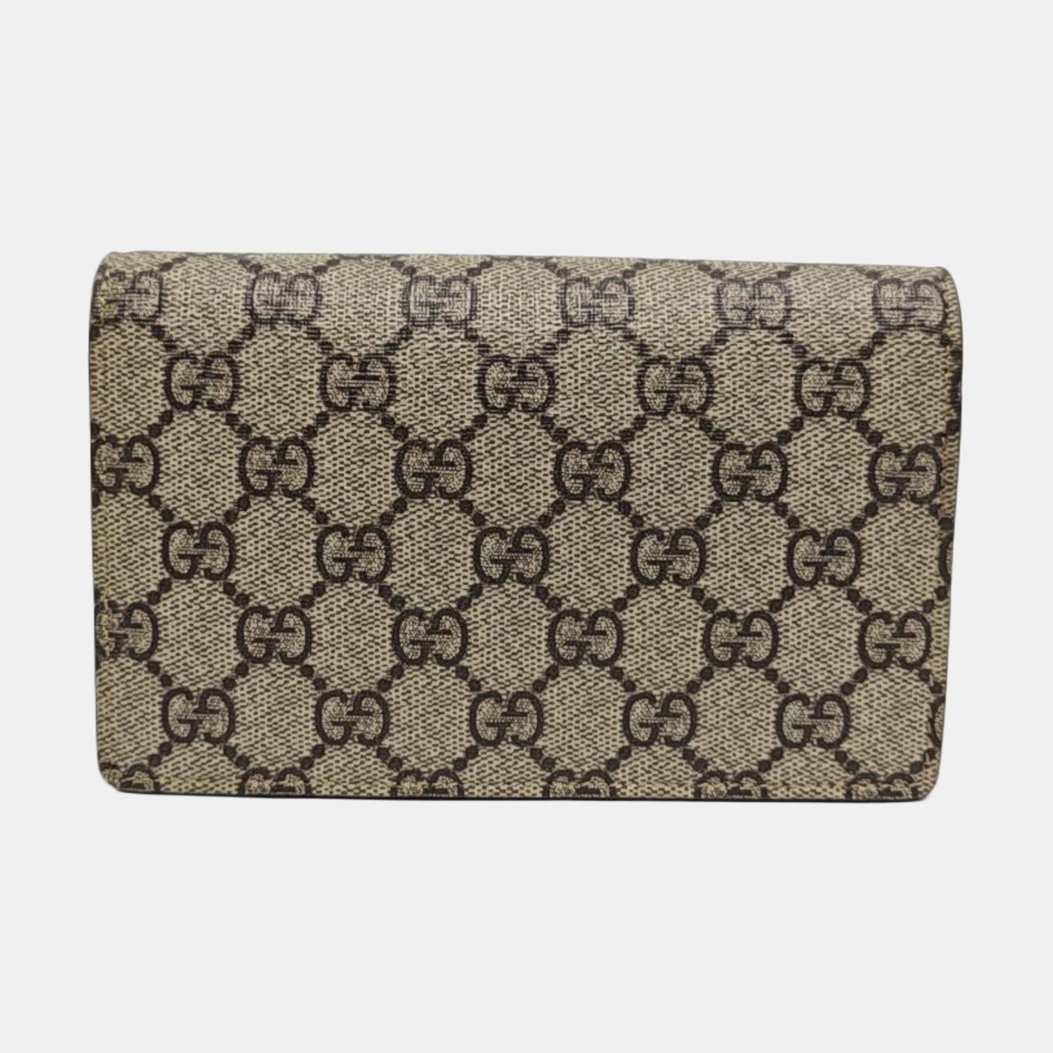 GG Supreme Mini Monogram Coated Canvas Beige