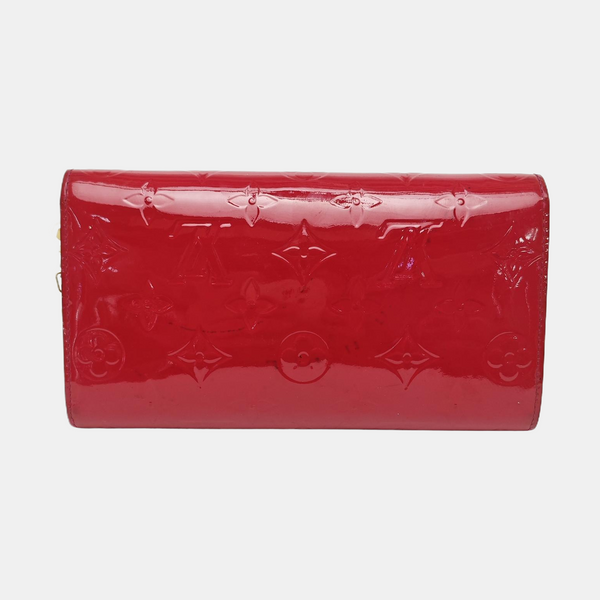 SARAH Monogram Patent Leather Red