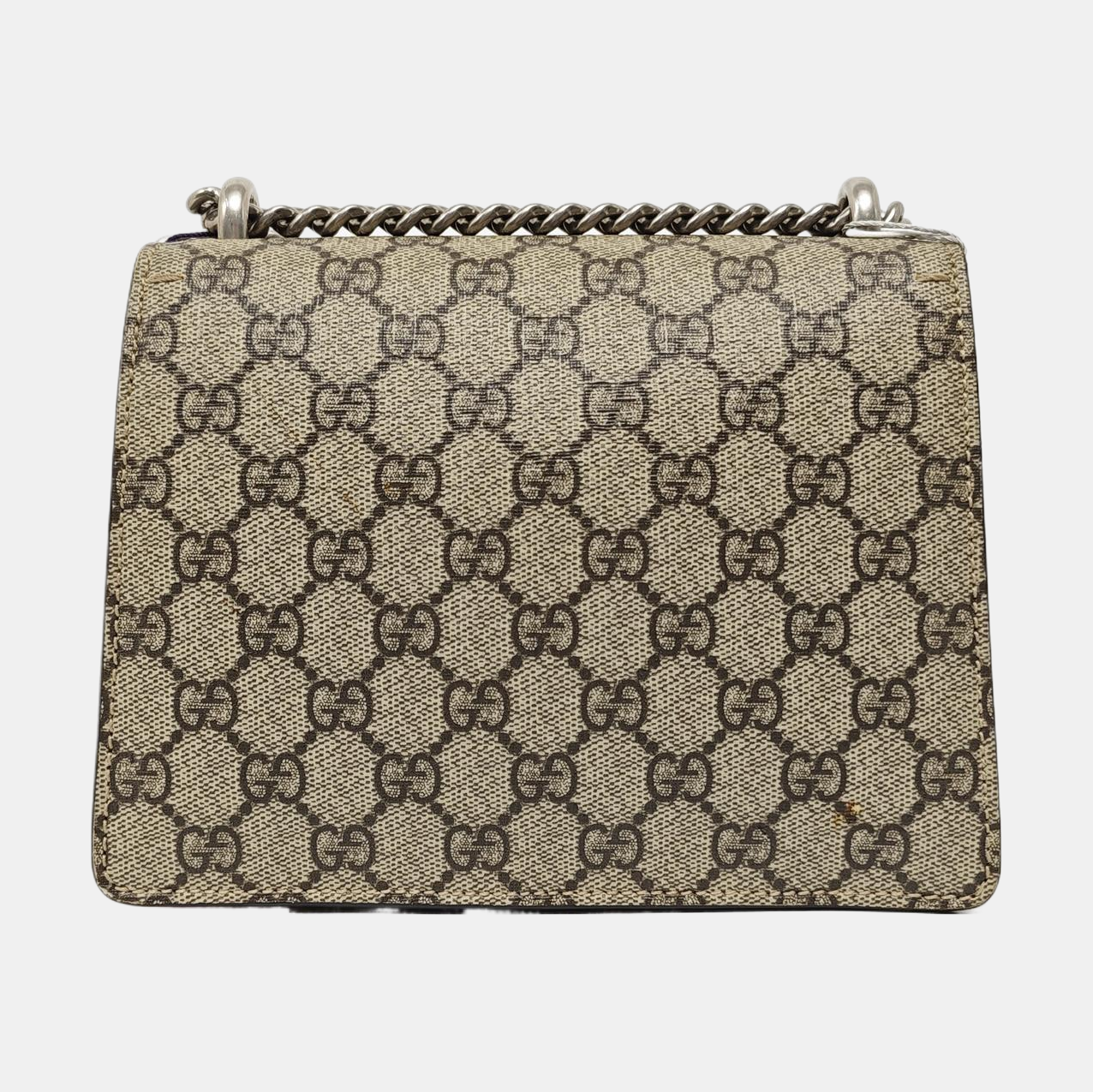 Dionysus Mini Monogram Coated Canvas Beige