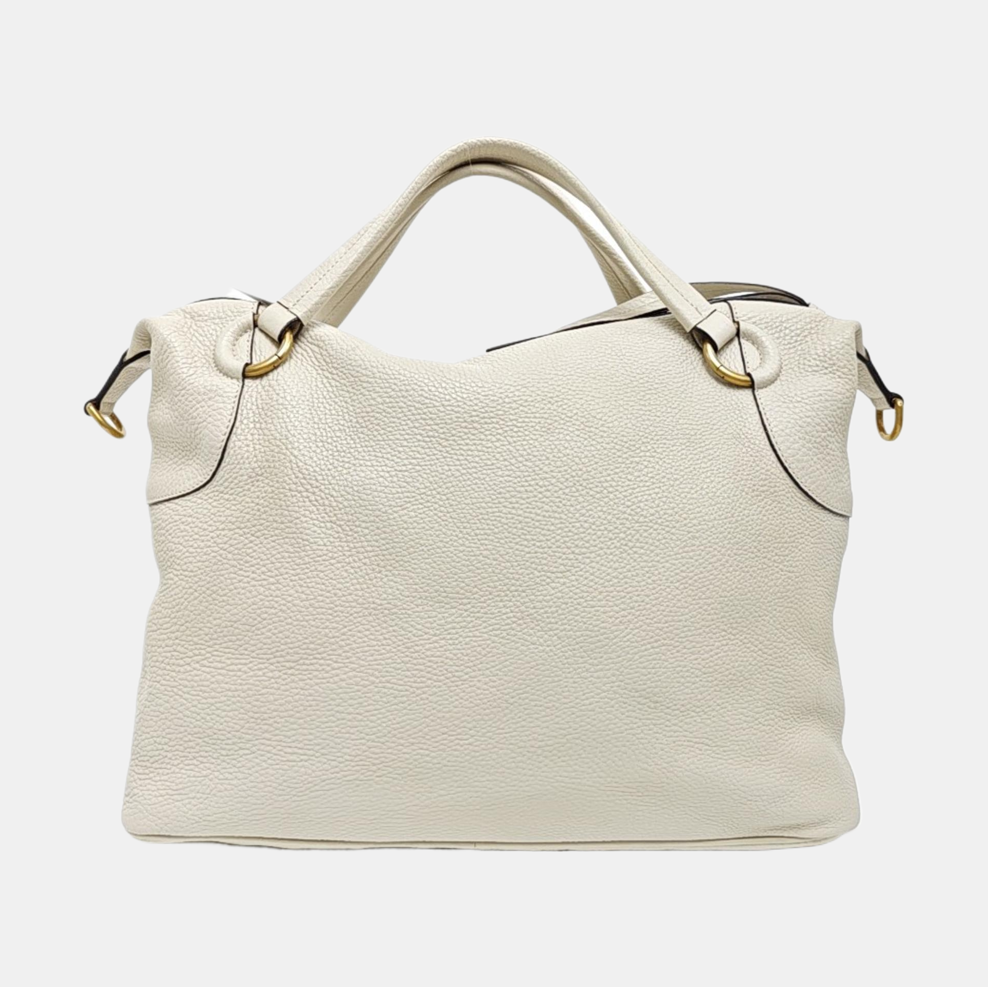 Calfskin Shoulder Bag White