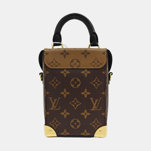 CAMERA BOX Monogram Coated Canvas Brown