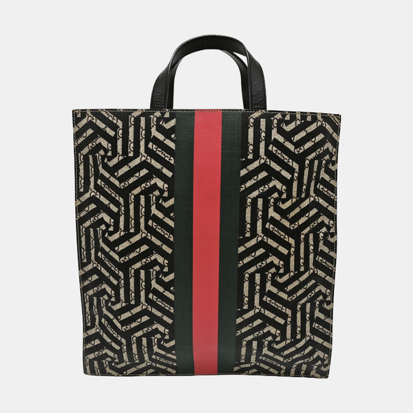 Monogram Coated Canvas Tote Bag Multicolor